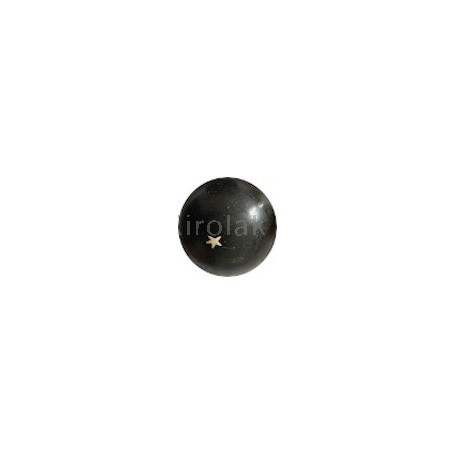 Pelota Goma Negra Estrella Blanca
