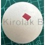 Pelota Goma Blanca Cuadro ROJO